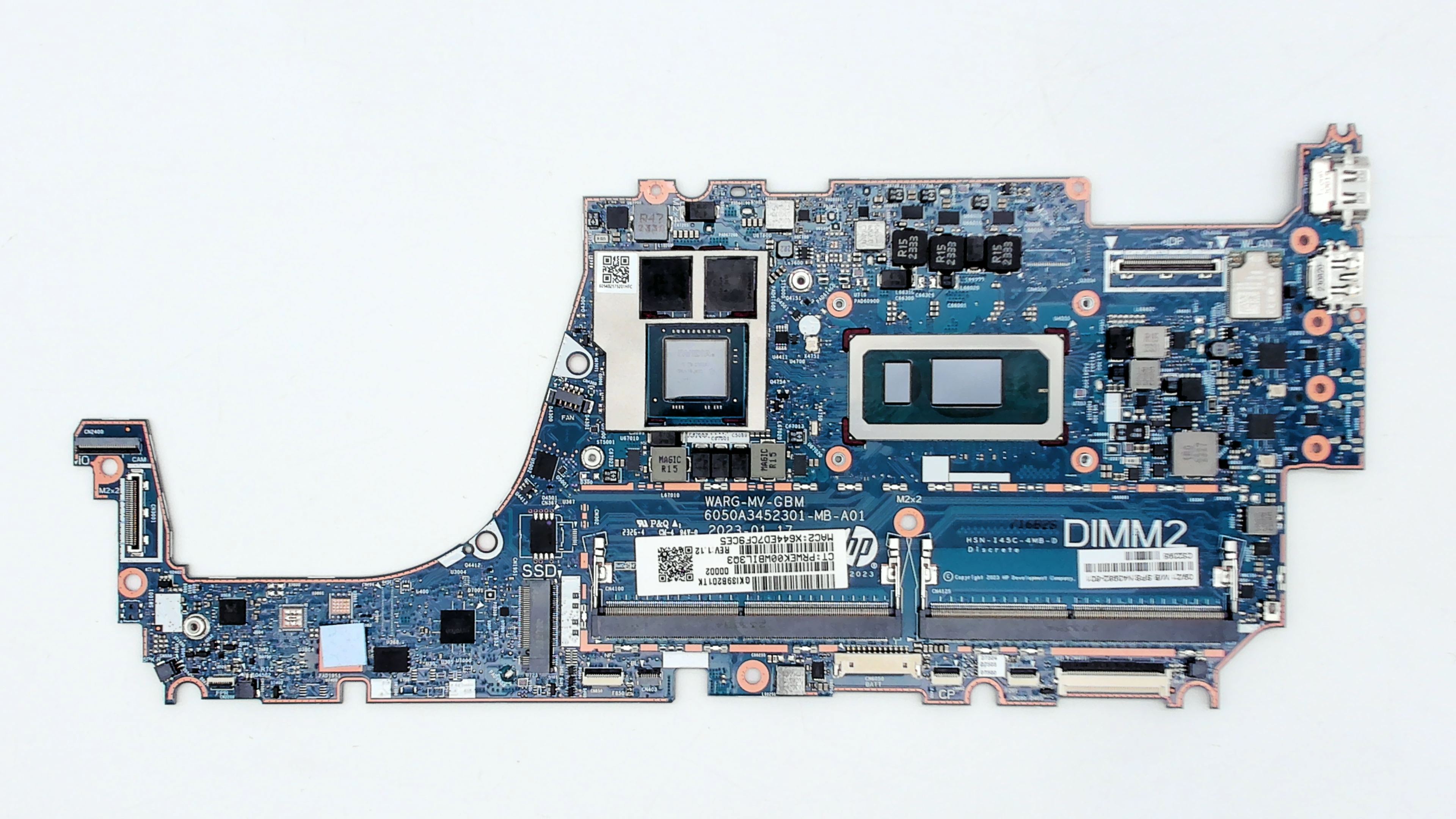 HP ZBook Firefly 14 inch G10 Motherboard i7-1355U RTX A500 N43982